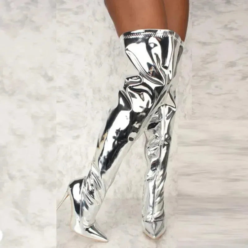 Stylish Pointed Toe Women's Knee High Boots - Fashionable & Comfortable for Winter, Office & Evening Outfits
