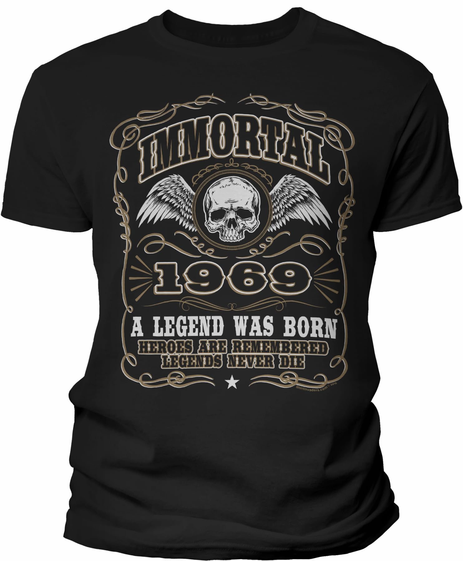 1969 Birthday T-Shirt for Men - Vintage 'Born in 1969' Design - Perfect 56th Birthday Gift for Dad, Husband - Great for Parties & Celebrations