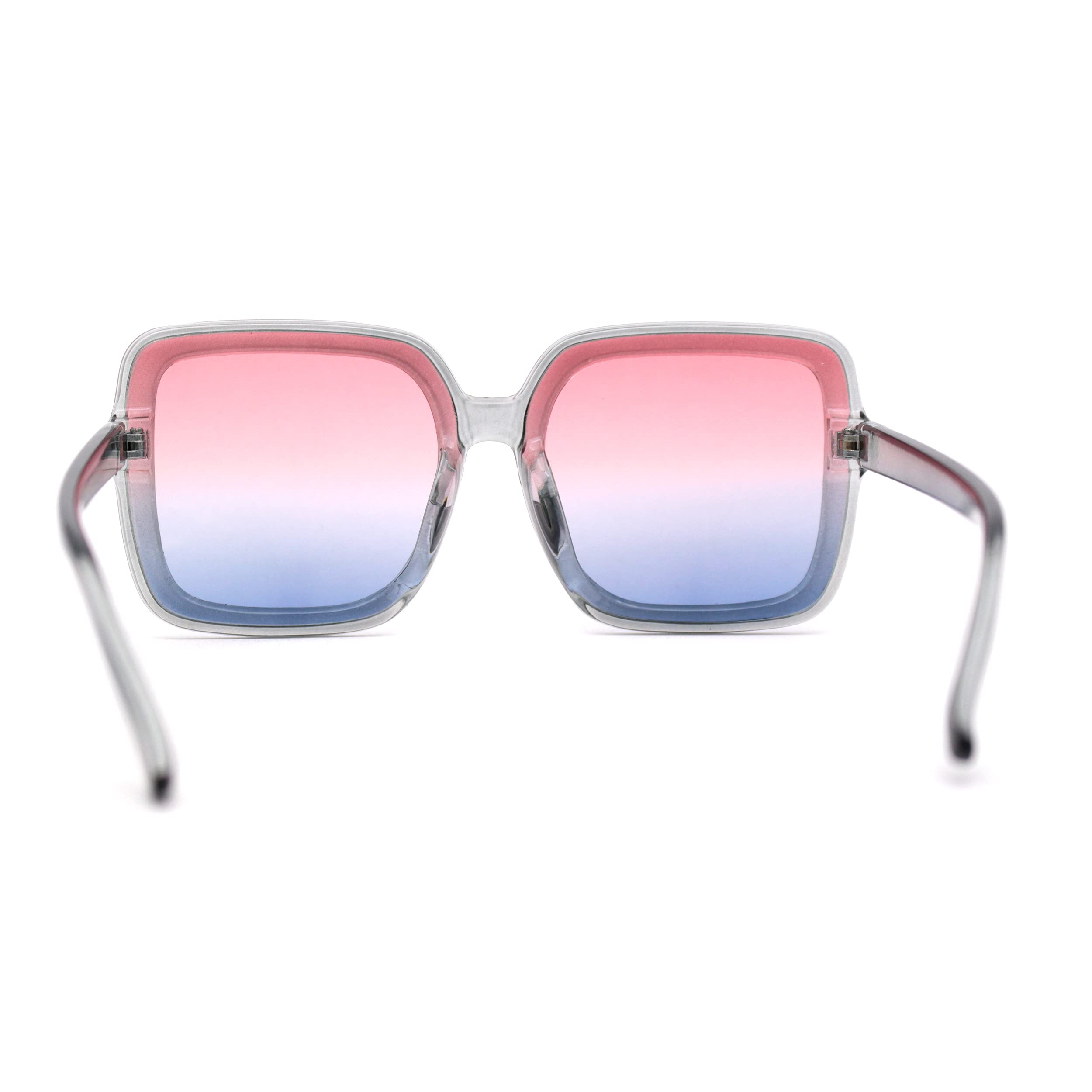 Minimalist Rectangular Butterfly Sunglasses for Women - Lightweight Plastic Frame UV Protection - Perfect for Beach, Driving & Outdoor Activities