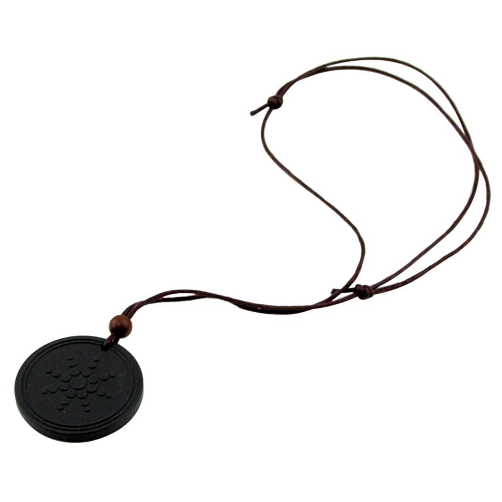 Volcanic Ion Stone Pendant Necklace for Women - Natural Negative Ion Energy Jewelry for Stress Relief & Healing - Elegant Statement Necklace for Yoga, Meditation & Spiritual Wellness