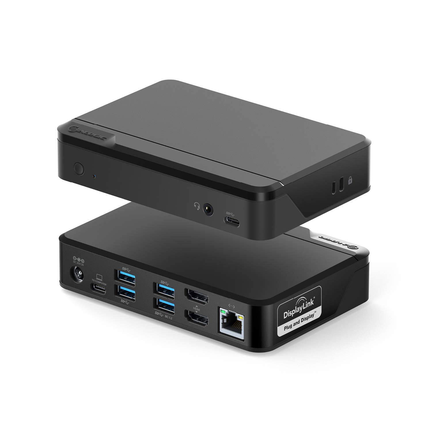 ALOGIC Universal Twin HD Docking Station with 4K HDMI - USB-C & USB-A Compatible for MacBook, Windows Laptops - Dual Monitor Setup for Home Office & Remote Work