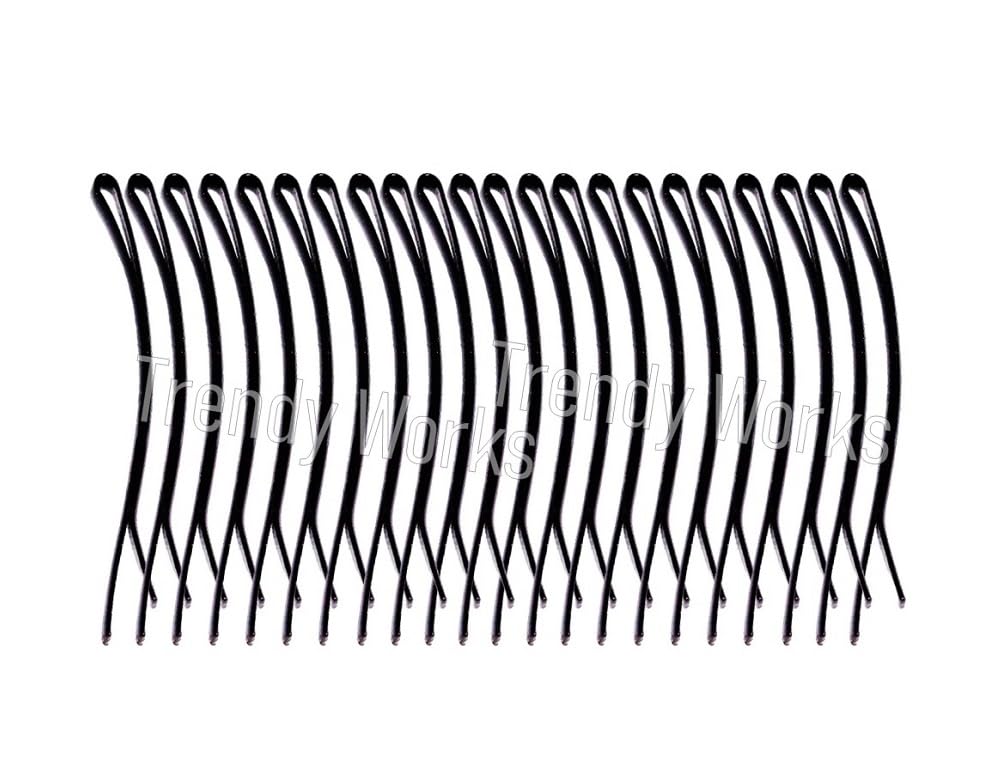 72-Piece Trendy Metal Hair Side Pins for Women & Girls - 5cm Black Hair Accessories for Wedding, Prom, Party & Everyday Styling