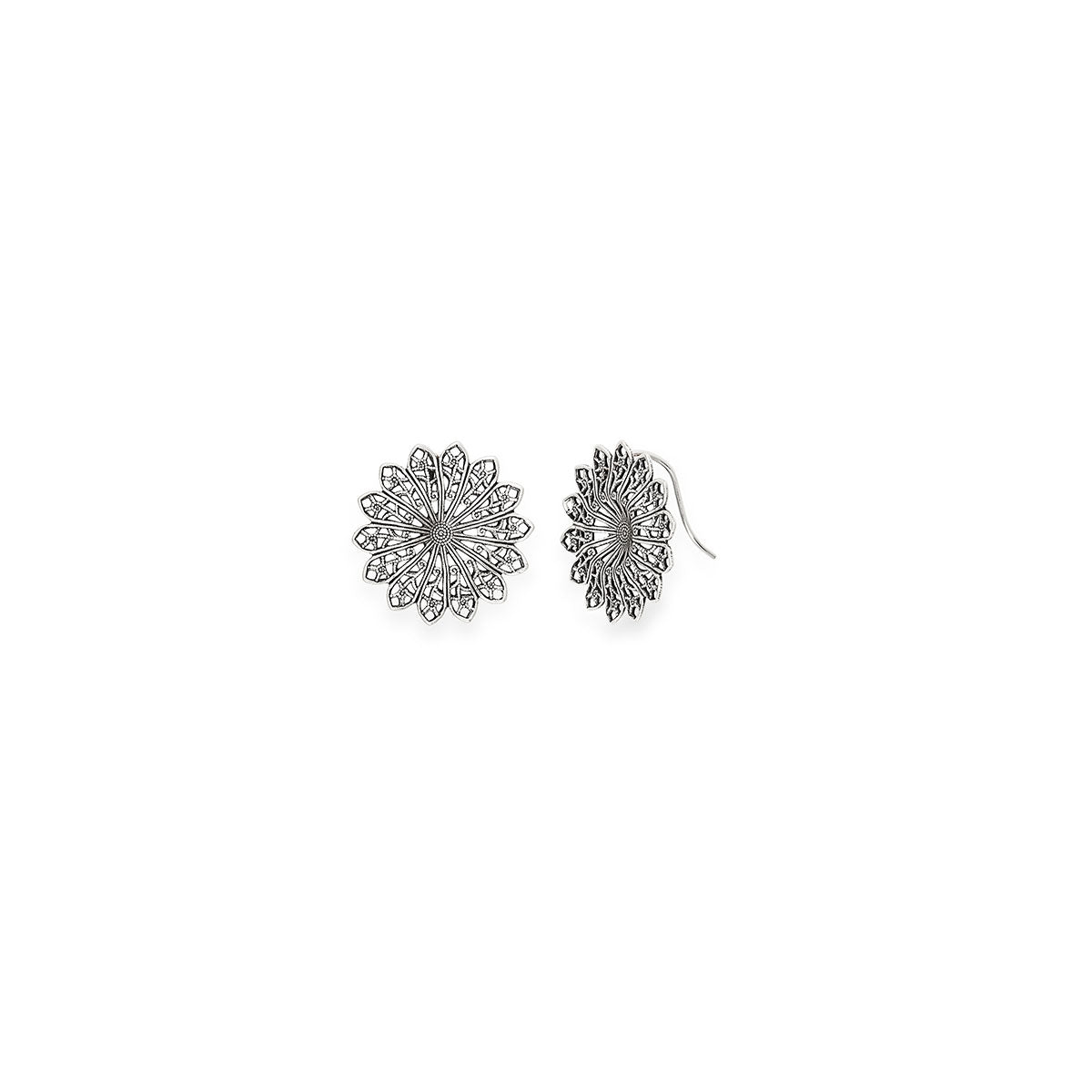 Amaryllis Drop Earrings for Women - Elegant Dangle Earrings with Crystal Accents - Perfect for Parties, Weddings & Special Occasions