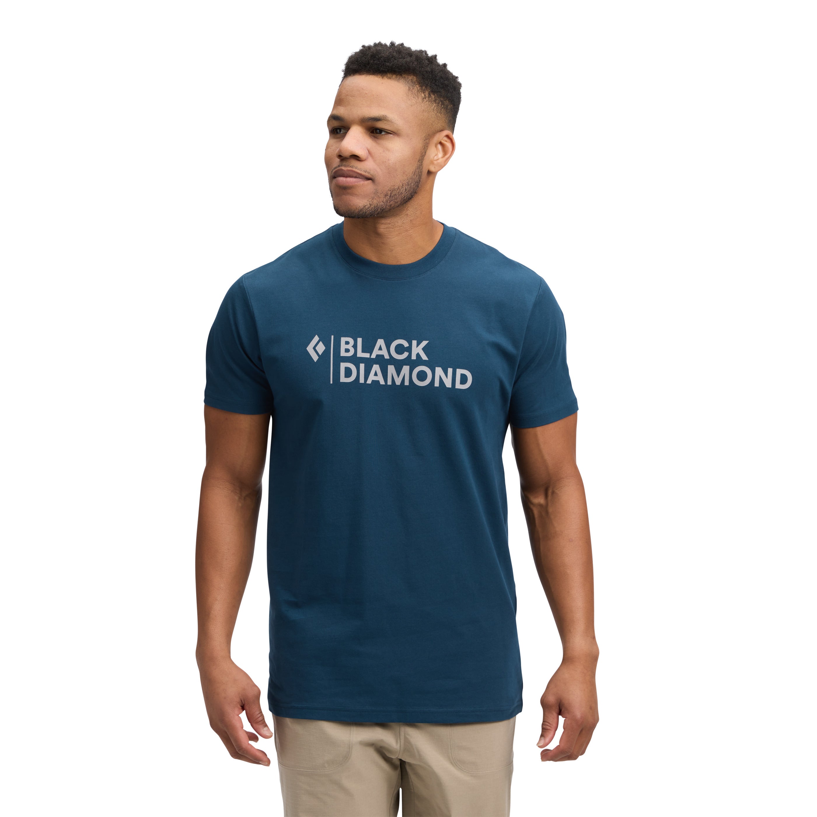 Men's Mini Stacked Short Sleeve T-Shirt - Soft Cotton Casual Tee for Everyday Wear | Gym, Lounge & Street Style Outfits
