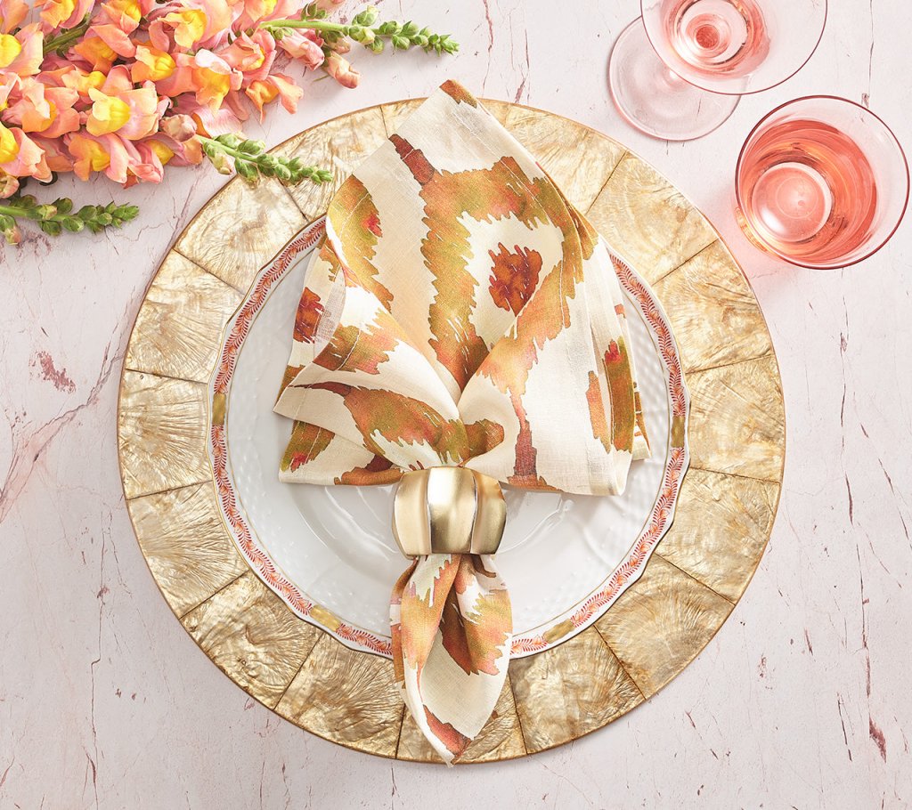 Round Capiz Placemats Set of 4 - Natural Shell Decor for Dining Table - Perfect for Dinner Parties, Wedding Decor & Home Decor