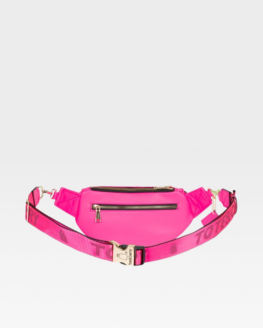**Apollo 2 Fanny Pack - Neon Pink Waist Bag for Women & Men, Water-Resistant & Lightweight, Perfect for Running, Hiking, Travel & Festivals**
