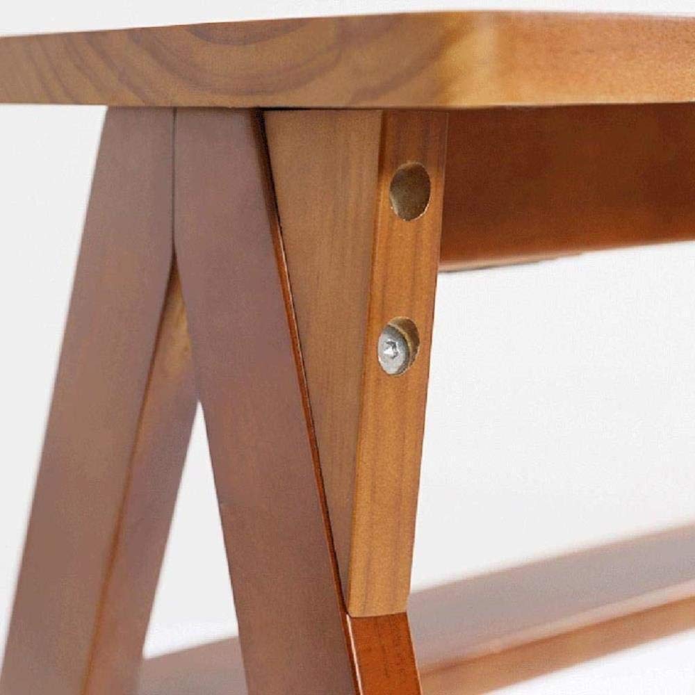 NEVKA Foldable Step Stool - Solid Wood Portable Ladder Stool for Home, Kitchen, Adults - Perfect for Reaching High Shelves, Bathroom, and Outdoor Use