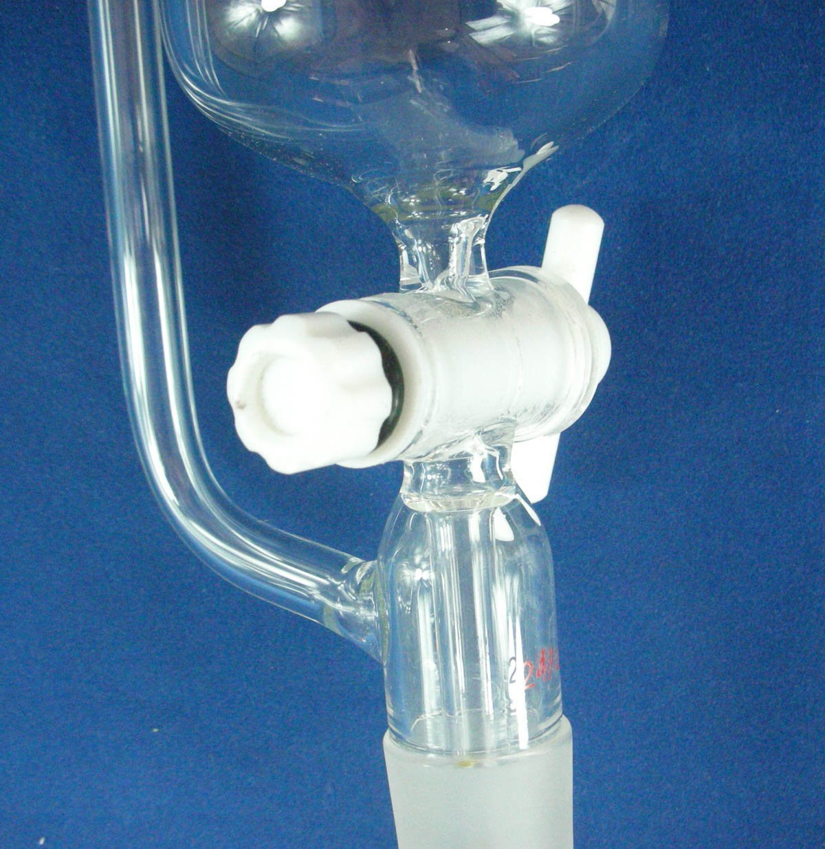 500ml Separatory Funnel with PTFE Stopcock - Pressure Equalizing Addition Funnel for Chemistry Lab, Essential Oil Extraction & Liquid Separation (Ideal for Organic Chemistry Experiments & Essential Oil Distillation)
