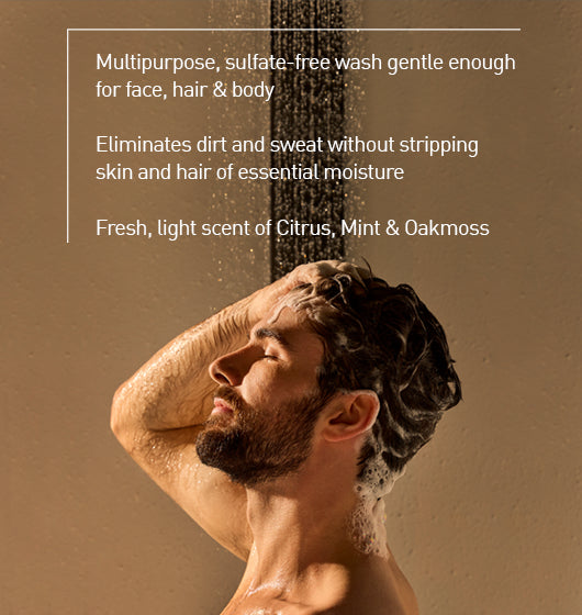All Over Wash - Gentle Cleansing Body Wash for All Skin Types | Perfect for Daily Shower, Gym, and Travel