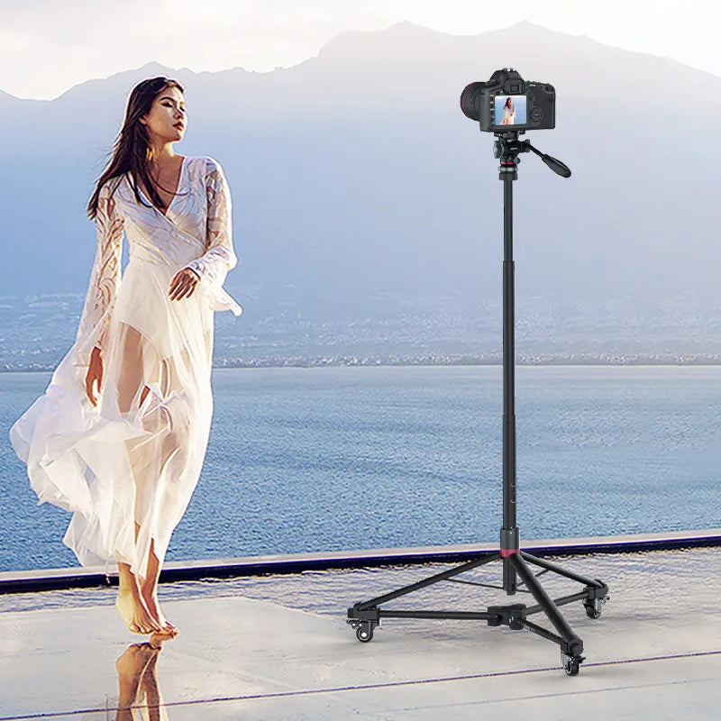 Ulanzi AT-03 Professional Portable Tripod with Dolly Kit - Perfect for Vlogging, Photography, and Video Shooting On-The-Go