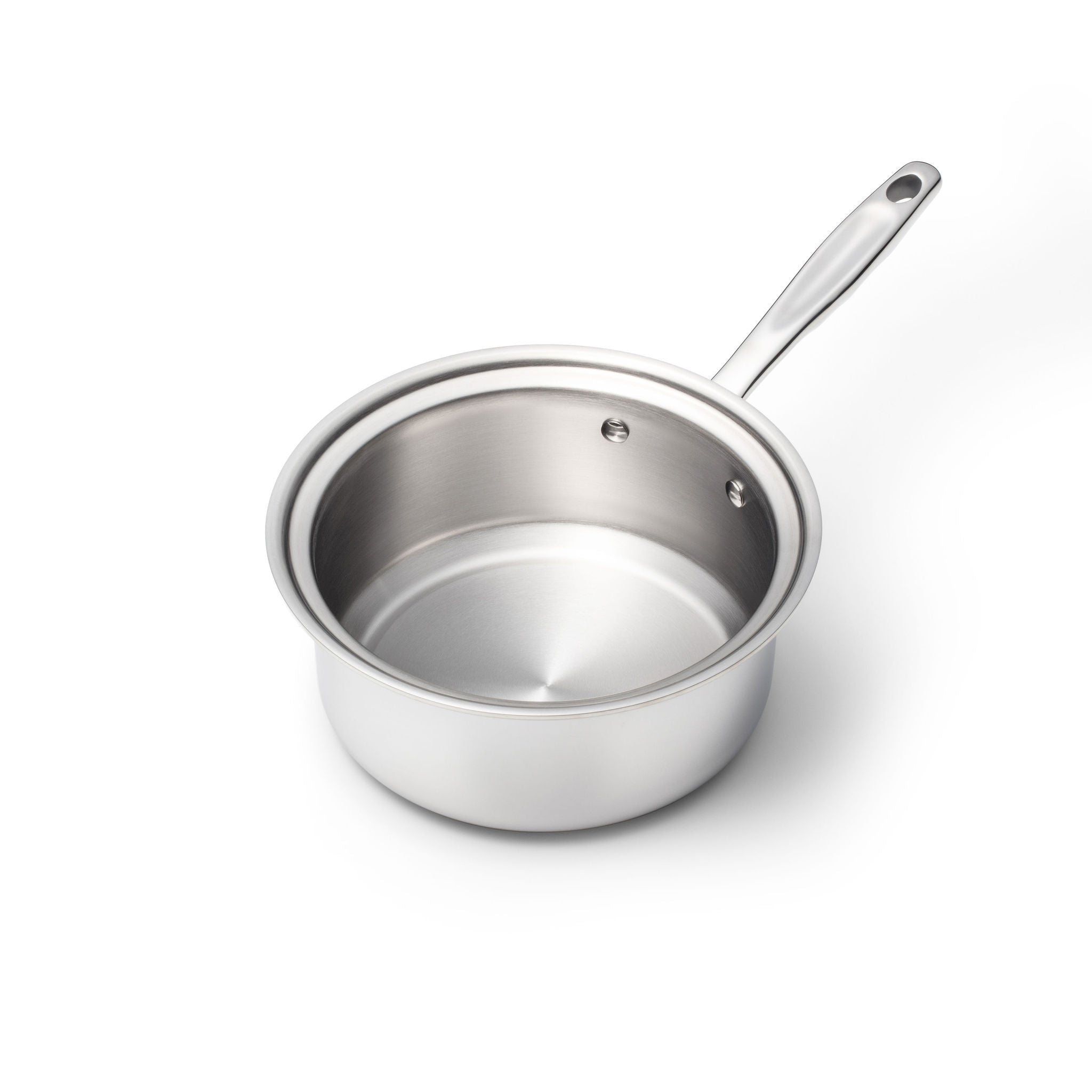 3 Quart Saucepan with Lid - Stainless Steel Cooking Pot with Glass Cover - Perfect for Boiling, Simmering & Sauce Making in Kitchen