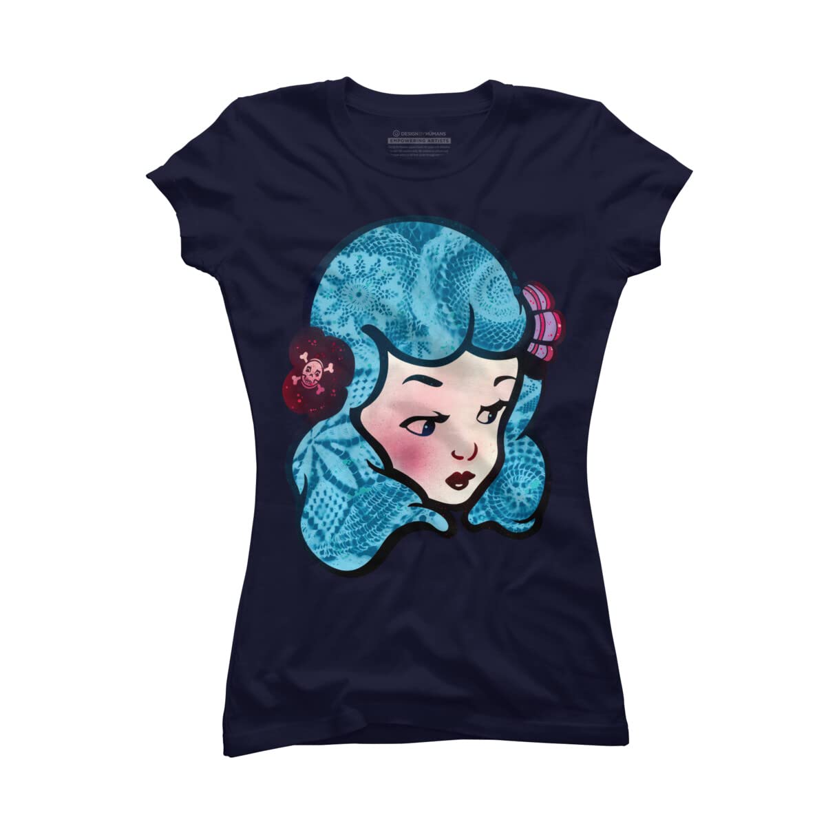 Design By Humans Deadly Beauty by BeeryMethod Graphic T-Shirt for Men & Women | Soft Cotton Tee for Casual Wear, Street Style & Pop Culture Fans