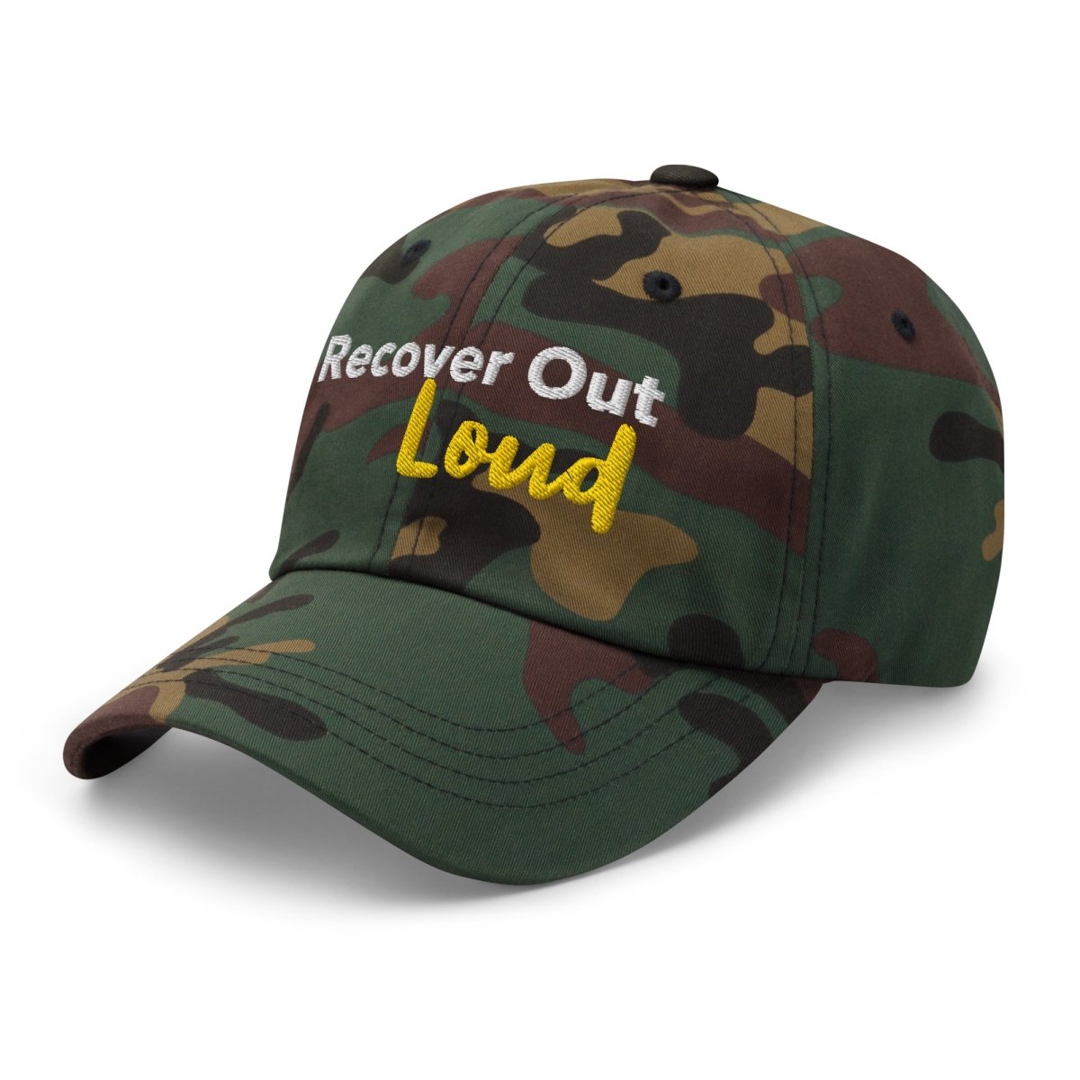 Recover Out Loud Dad Hat - Adjustable Cotton Baseball Cap for Men & Women - Perfect for Recovery Support, Casual Wear & Outdoor Activities