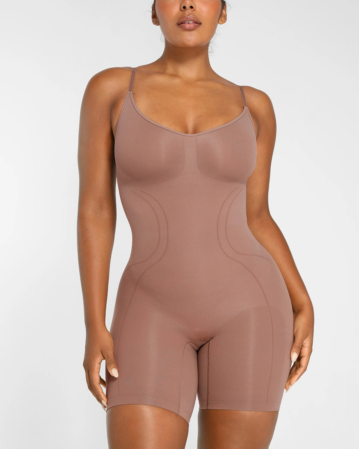 Seamless Smoothing Bodysuit for Women - Tummy Control Shapewear - Comfortable Slimming Undergarment - Perfect for Dresses, Workouts & Everyday Wear