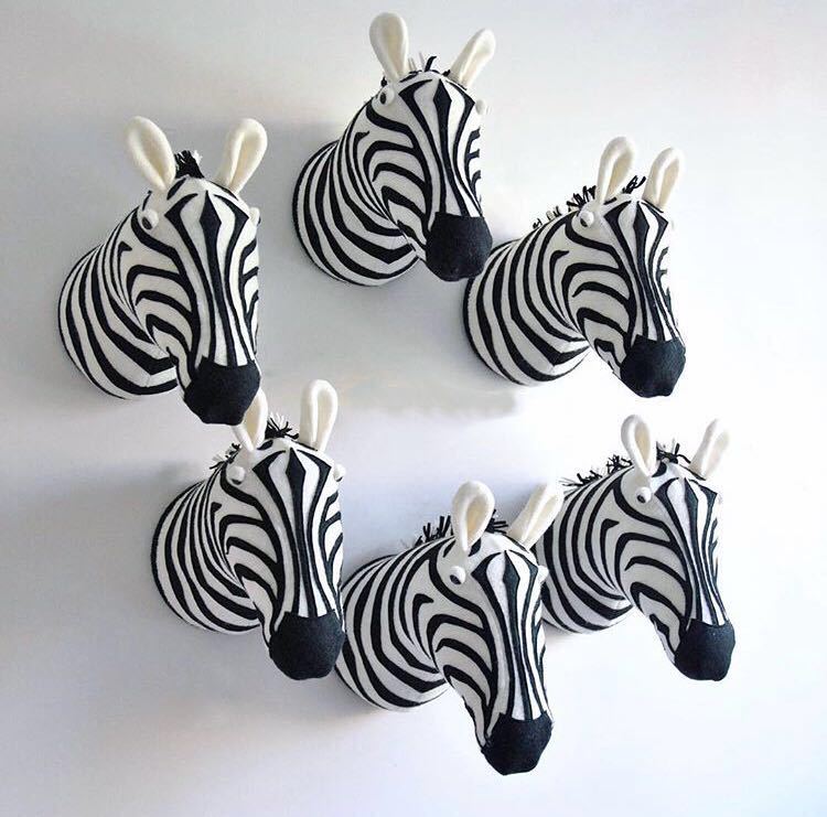 Whimsical Zebra Head Wall Hanging Decor for Kids Room - Unique Animal-Themed Nursery Decor, Playroom Wall Art, Perfect for Baby Shower Gifts & Children's Bedroom Design