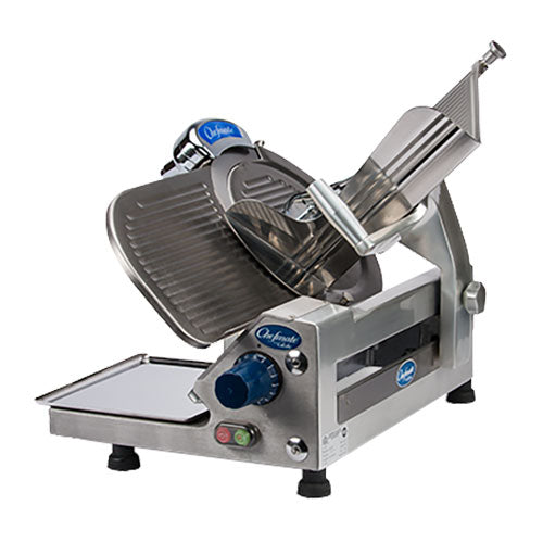 Globe Chefmate GC512 Medium Duty Manual Slicer - 12 Inch Stainless Steel Blade for Deli Meats, Cheese & Vegetables | Perfect for Home Kitchens, Delis & Catering Businesses
