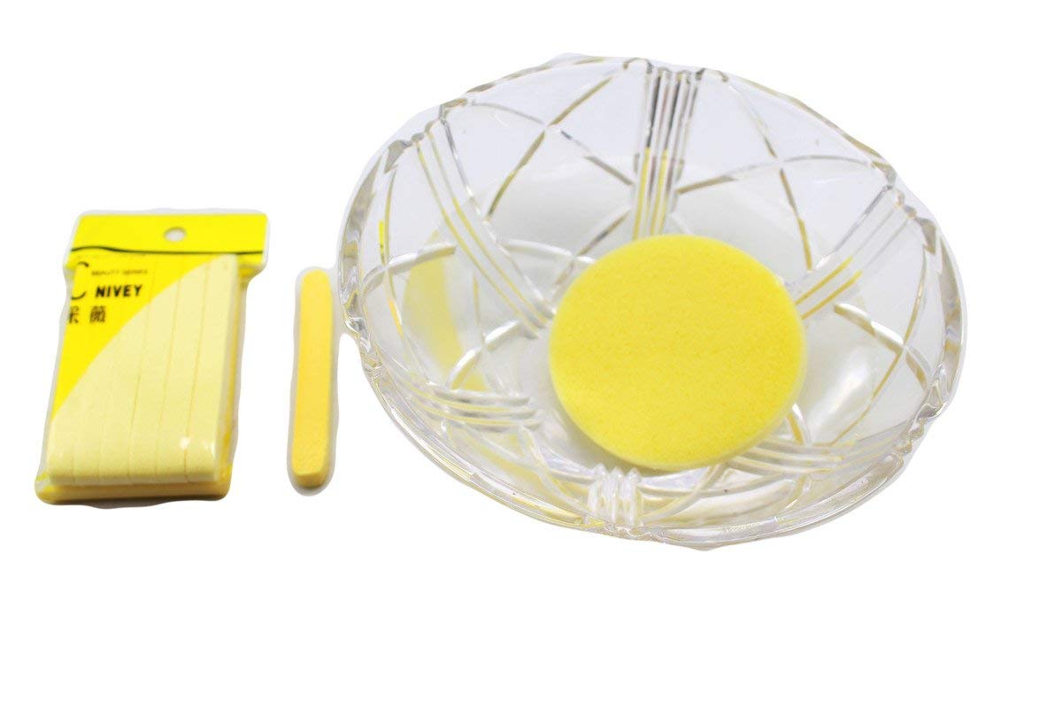12pcs Magic Face Cleansing Sponge for Ear Lobe & Skin Care - Gentle Exfoliating Puff for Makeup Removal & Deep Cleansing | Perfect for Daily Skincare, Travel & Beauty Routine