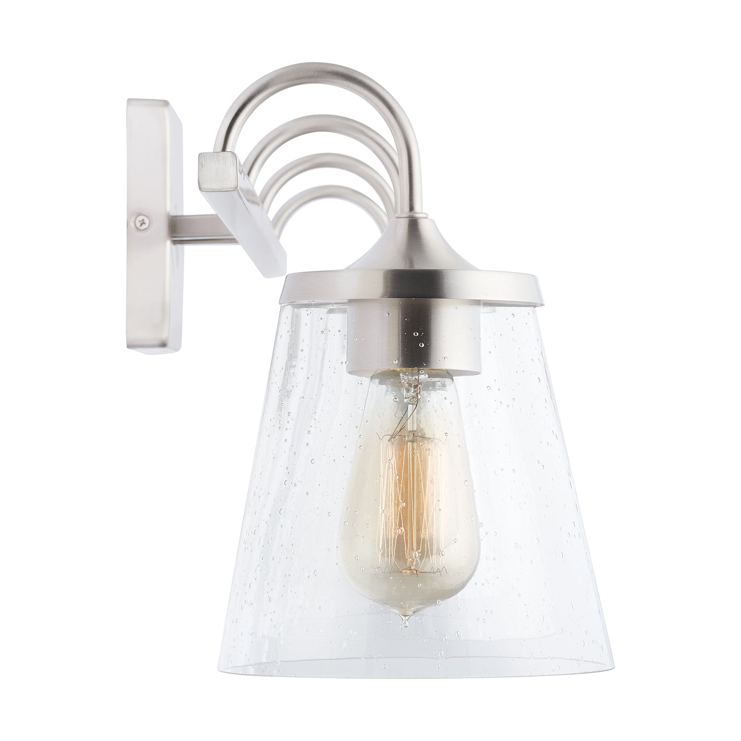 Capital Lighting Four Light Vanity - Modern Bathroom Light Fixture with Adjustable Arms, Brushed Nickel Finish - Perfect for Bathroom Makeover, Dressing Room & Vanity Area Lighting