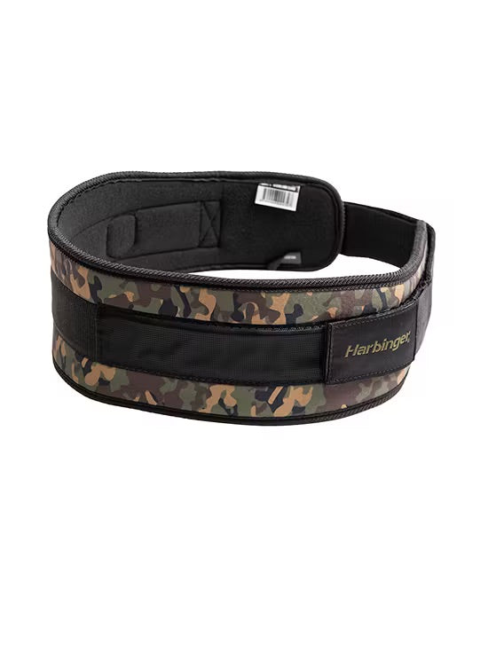 Harbinger Unisex 4.5-Inch Foam Core Weightlifting Belt - Woodland Camo for CrossFit, Powerlifting & Gym Training