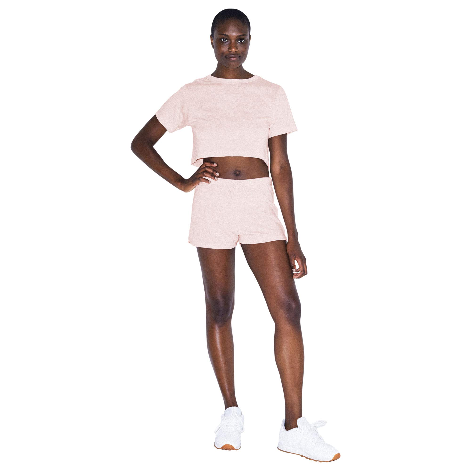American Apparel Women's Tri-Blend Jersey Running Shorts - Comfortable & Breathable Workout Shorts for Yoga, Gym, and Outdoor Activities
