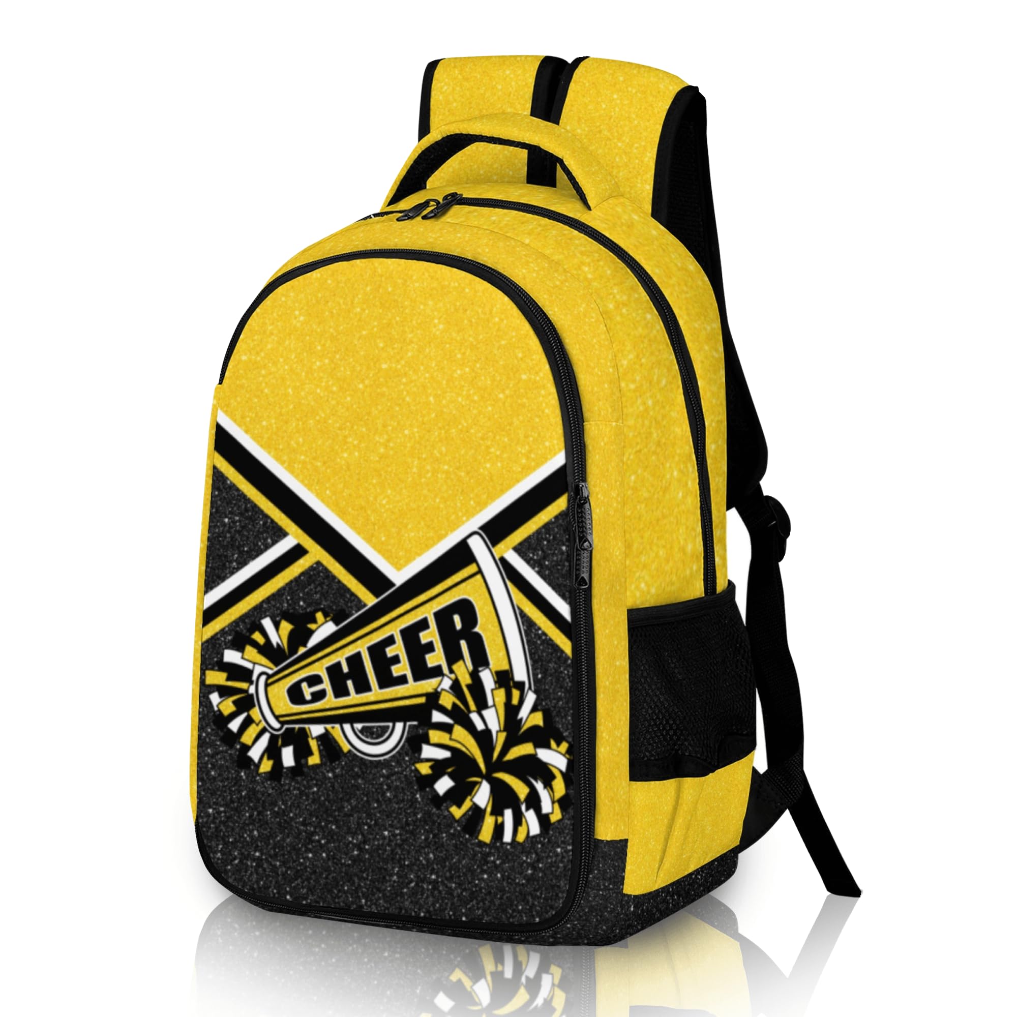 Cheerleader Backpack for Women & Teams - Durable Gold Cheerleading Backpack Gift - Perfect for Practice, Competitions & School
