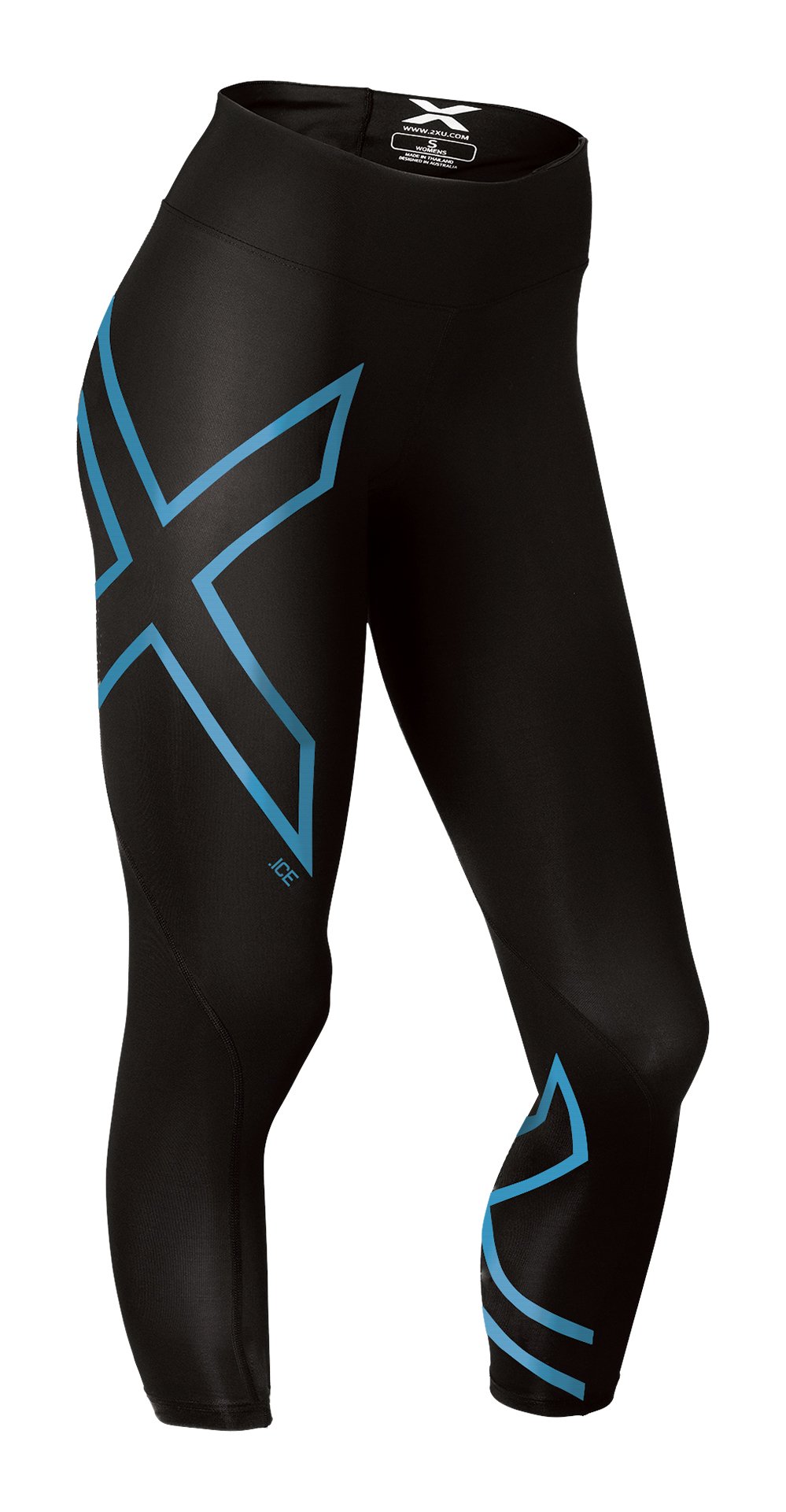 2XU Women's Ice Mid-Rise 7/8 Compression Tights - High-Performance Running & Workout Leggings for Women - Stay Cool & Dry During Training, Yoga, and Gym Sessions