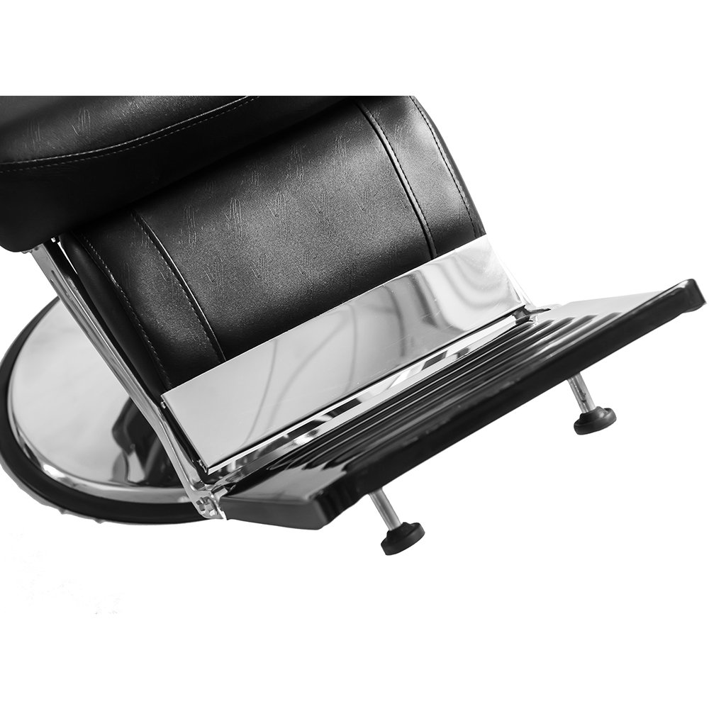 Hydraulic Adjustable Barber Chair 360° Swivel Salon Styling Chair with Footrest - Professional Hairdressing & Beauty Salon Furniture, 110 x 70 x 100-113 cm (Black) - Perfect for Haircuts, Styling, Shaving & Spa Treatments