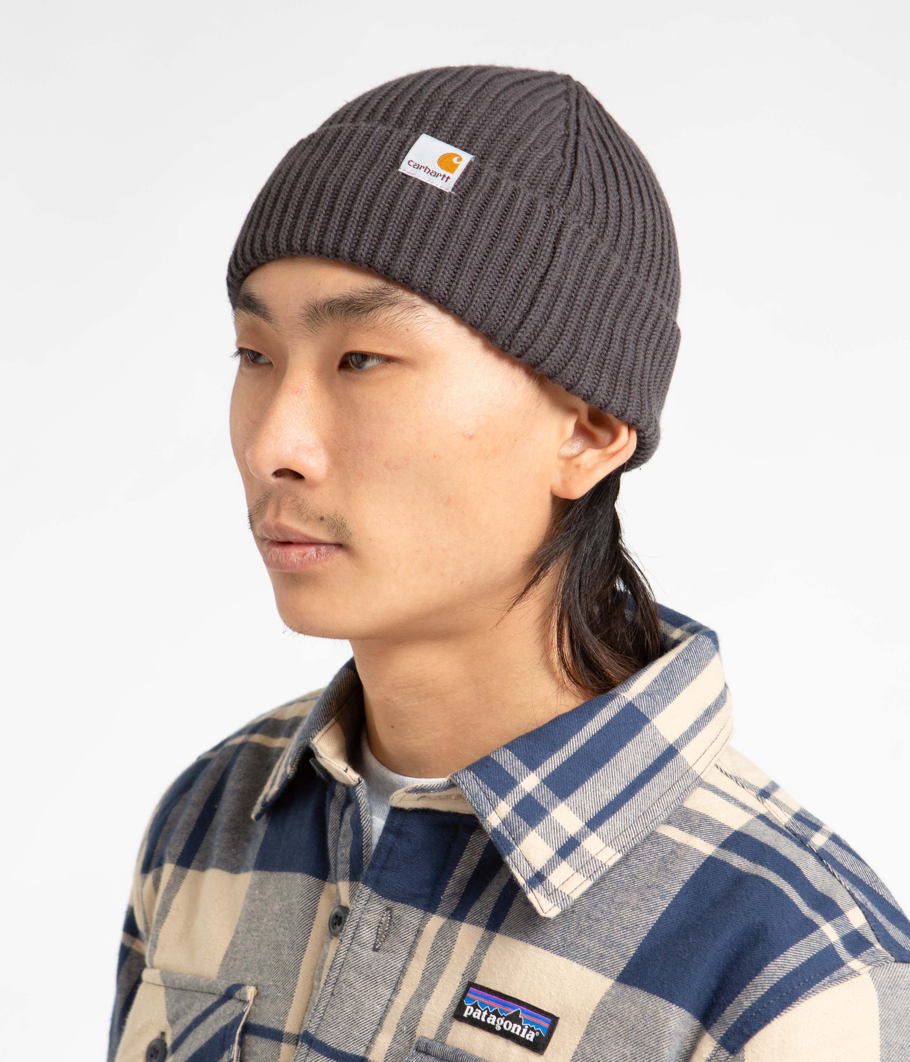 Carhartt Burbank Beanie Vulcan - Warm Winter Knit Hat for Men & Women - Perfect for Outdoor Activities, Skiing, and Cold Weather Protection