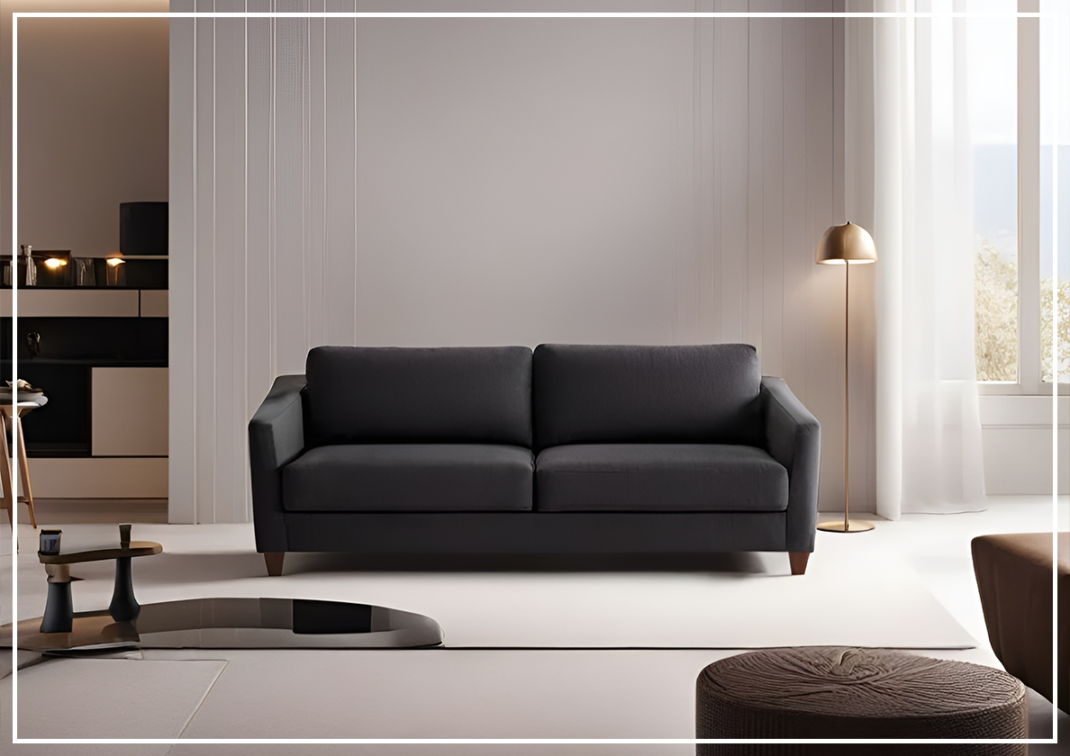 Custom Luonto Monika Fabric Sleeper Sofa - Handmade to Order | Convertible Couch Bed for Small Spaces & Guest Rooms | Perfect for Apartments, Dorms & Home Offices