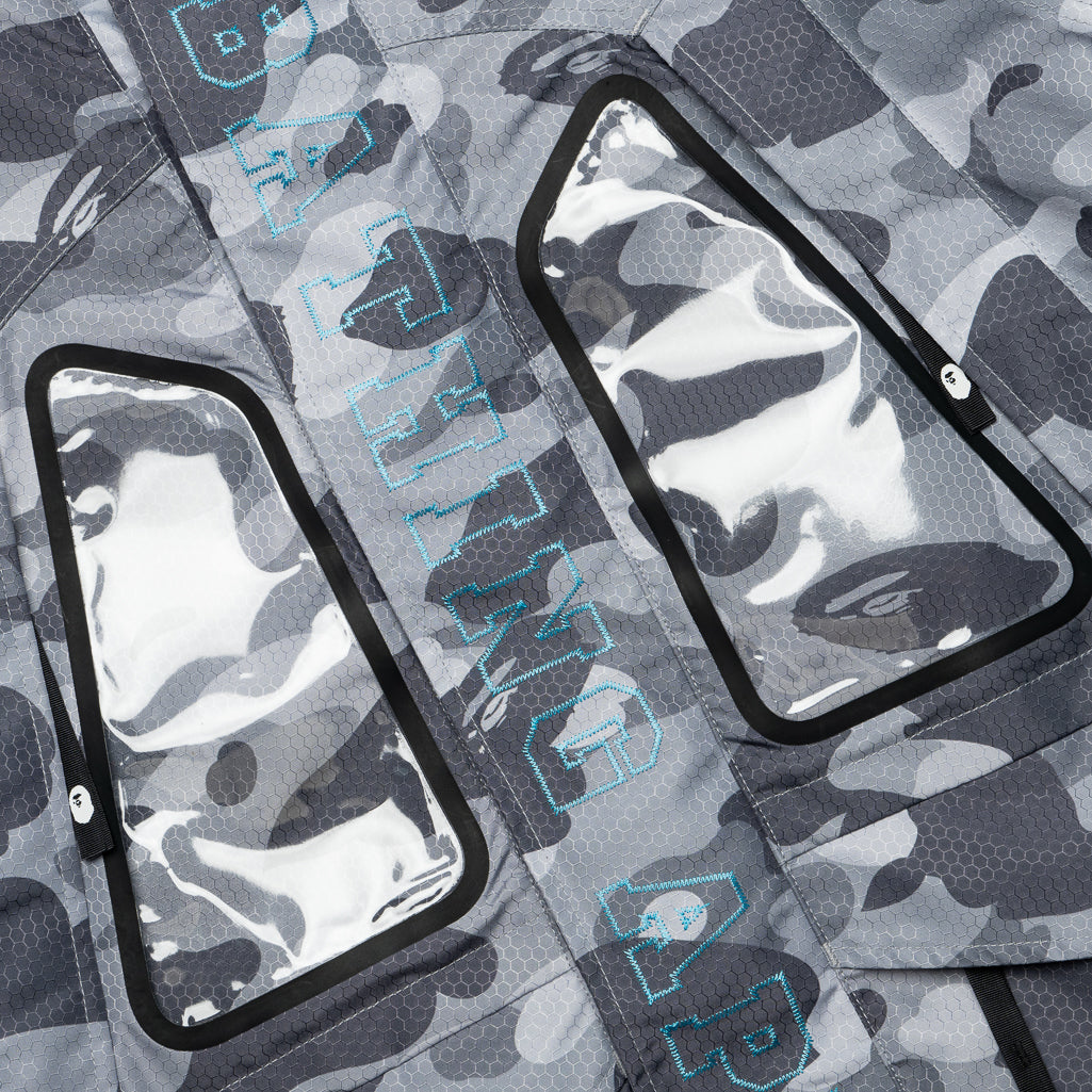 BAPE Honeycomb Camo Snowboard Jacket - Waterproof Winter Coat for Men & Women | Skiing, Snowboarding & Outdoor Activities