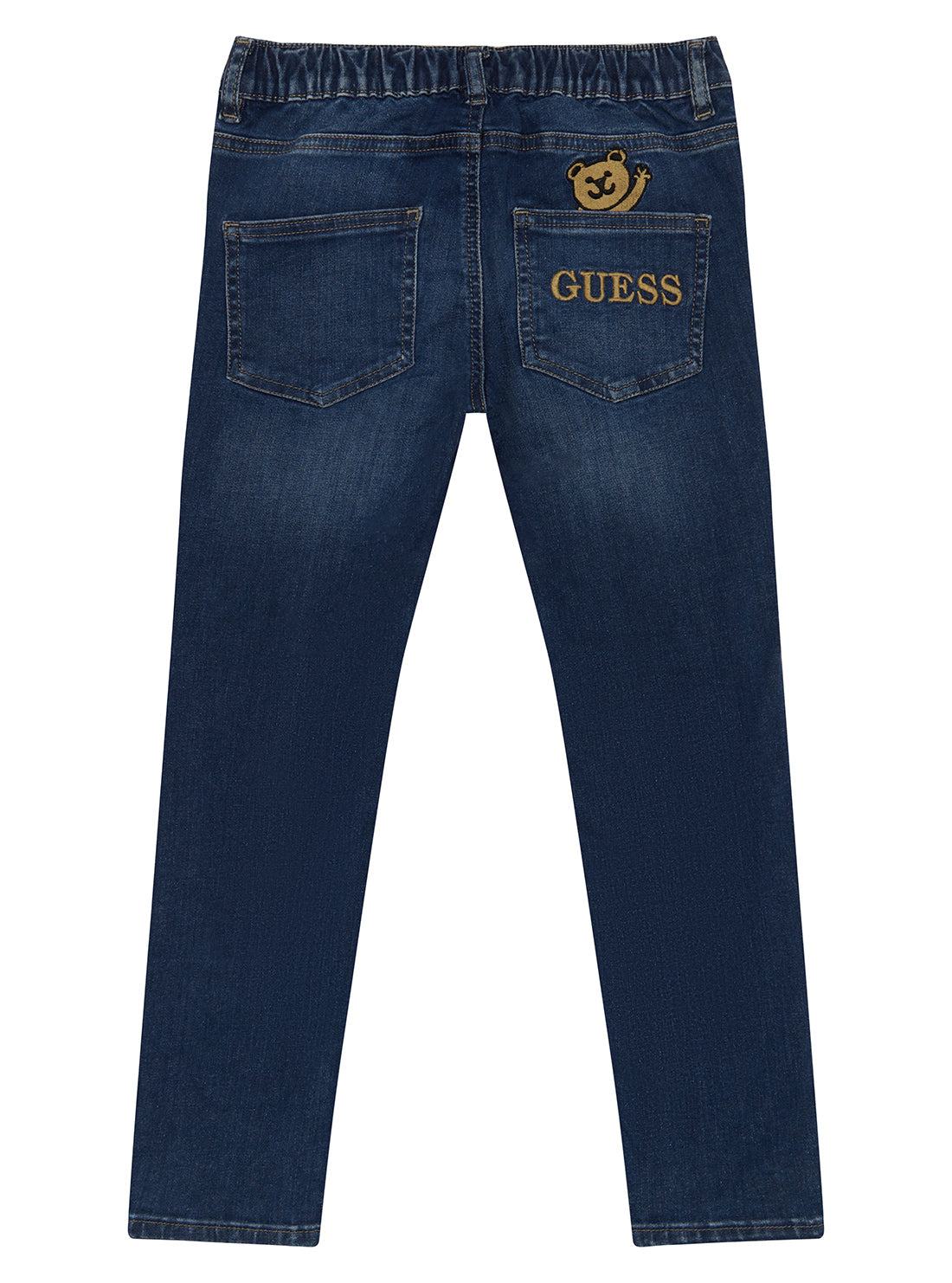 Denim Bear Embroidery Pants for Boys & Girls (2-7 Years) - Cute Casual Playwear for Everyday Adventures