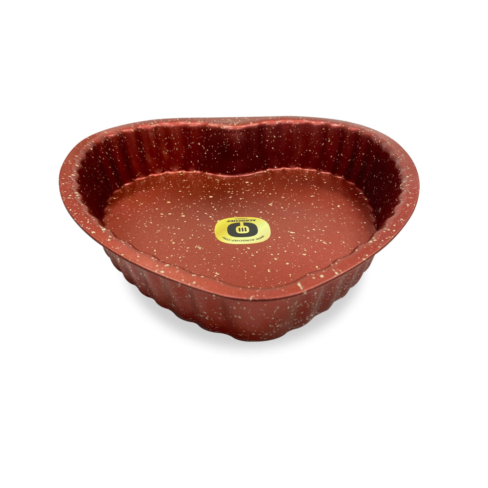 Acrochef 10-Piece Non-Stick Heart Cake Mold Set for Baking - Perfect for Valentine's Day, Weddings, and Romantic Desserts | CB614