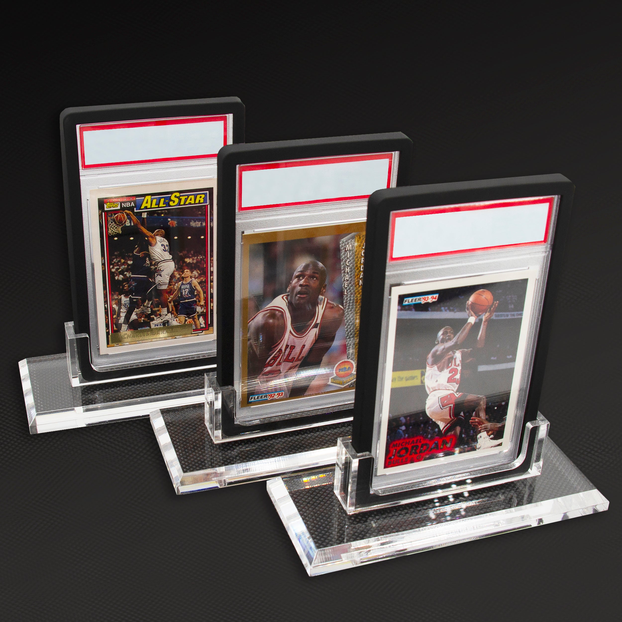 Professional Graded Card Display Stands - 3 Pack PSA/BGS/SGC/CGC Compatible Card Holder with Base - Perfect for Sports Card Collectors & Trading Card Game (TCG) Displays