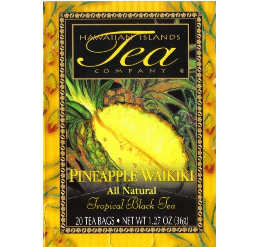 Hawaiian Pineapple Waikiki Tea Value Pack - 2 Boxes of Tropical Island Flavor | Perfect for Iced Tea, Gifts & Relaxation