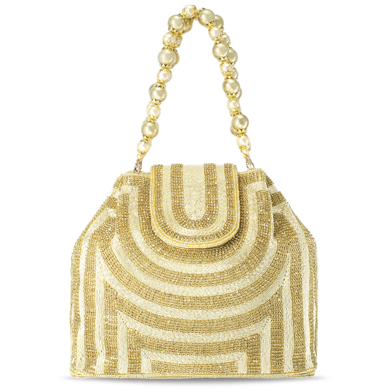 **Aheli Elegant Ethnic Potli Bags for Women - Handmade Evening Clutch Purse with Drawstring - Perfect for Weddings, Parties & Special Occasions**
