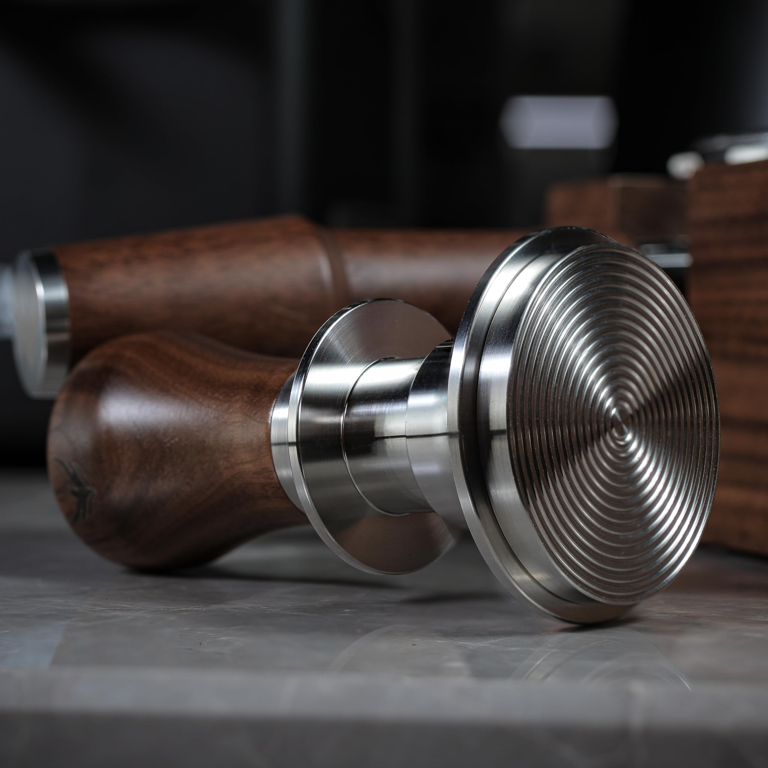 54mm Calibrated Espresso Tamper for Breville Machines - Auto-Leveling 30lb Spring Loaded Design with Stainless Steel Ripple Base - Perfect for Home Baristas & Coffee Shops