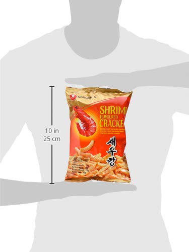 Nong Shim Shrimp Flavored Cracker - Crispy Korean Seafood Snack, 75g Pack | Perfect for Office Snacks, Movie Nights & Asian Food Lovers