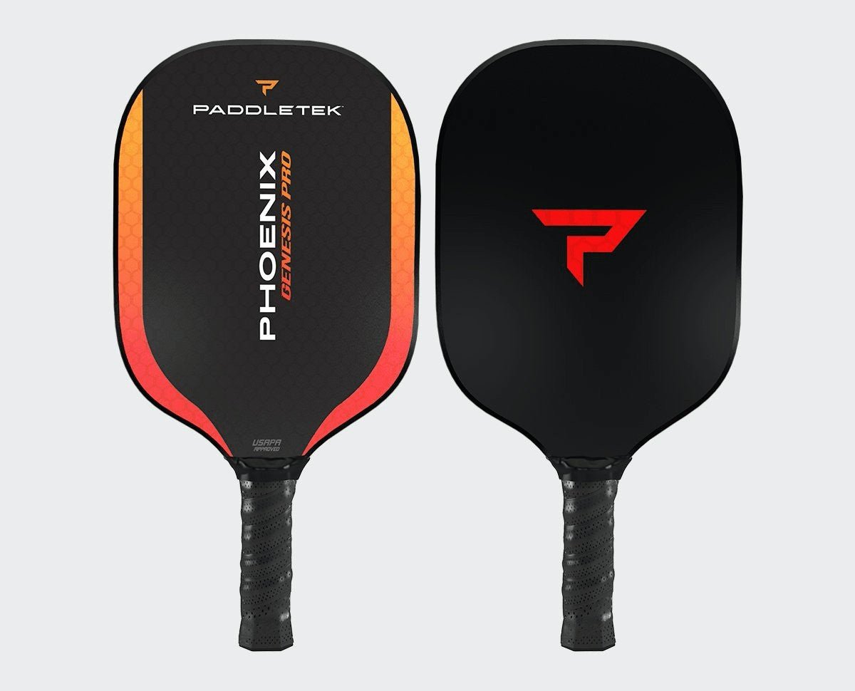 Paddletek Genesis Pro Pickleball Paddle - Carbon Fiber Face with Polymer Core - Lightweight & Durable for Competitive Play - Perfect for Tournaments, Backyard Games & Gifting