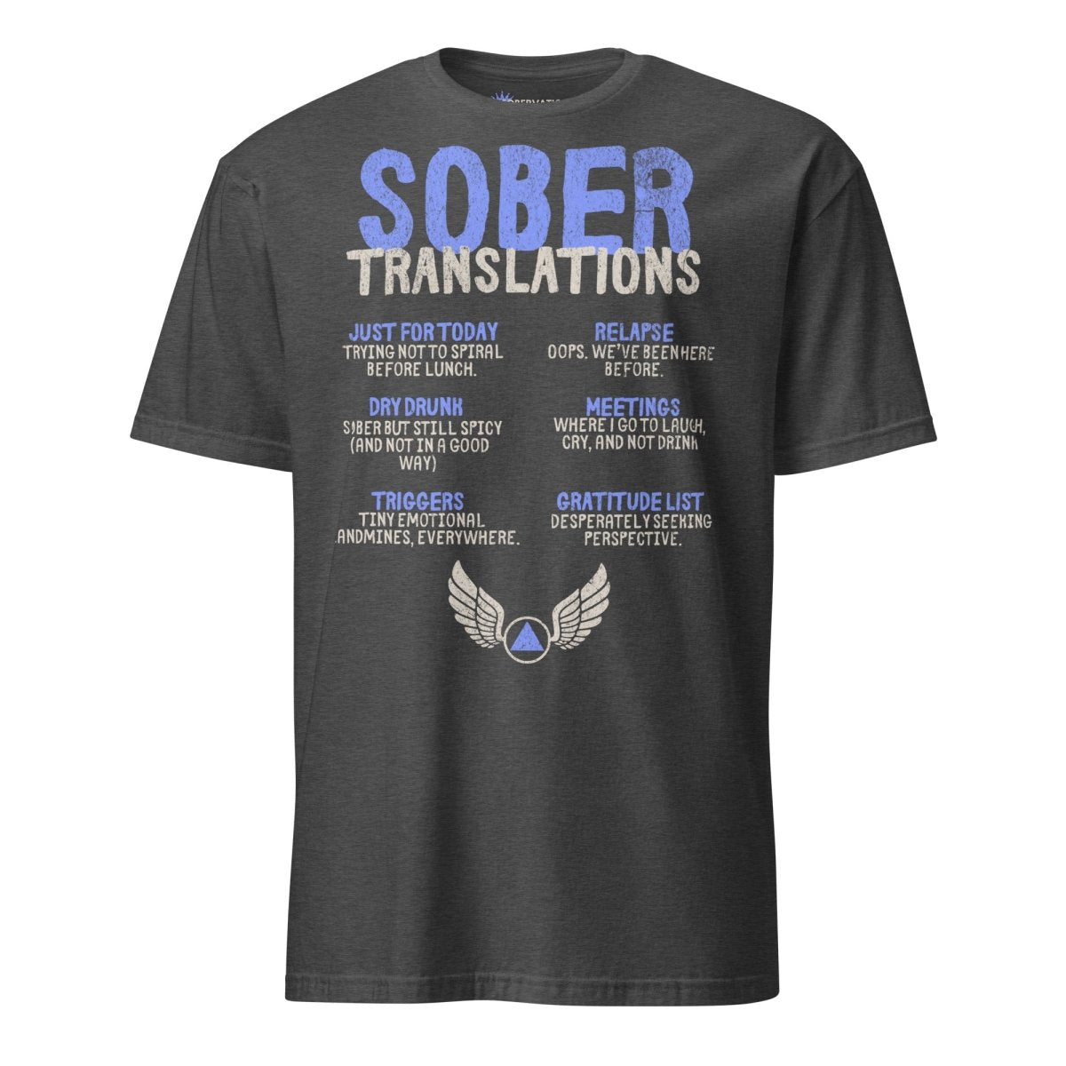 Sober Translations Vol. 2 Reimagined - Essential Unisex Recovery T-Shirt for Addiction Support & 12 Step Meetings | Comfortable AA NA Sobriety Apparel for Men & Women