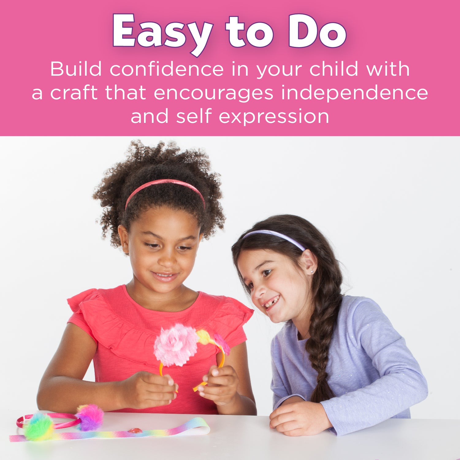 Creativity for Kids Fashion Headbands Craft Kit - Make 10 Unique DIY Headbands for Girls, Teens & Adults | Perfect for Birthday Parties, Arts & Crafts Activities