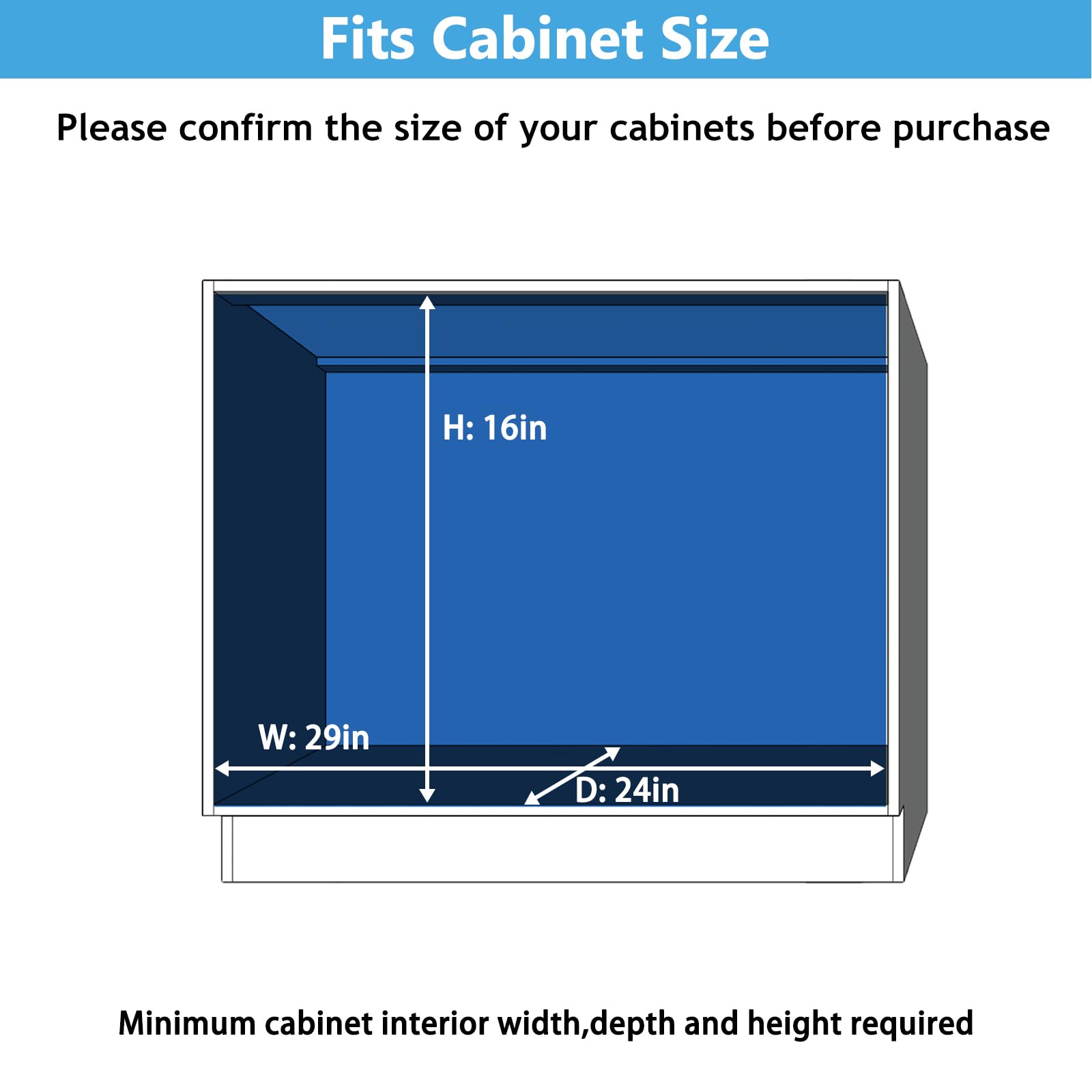LOVMOR 2-Tier Slide Out Cabinet Organizer - 28½