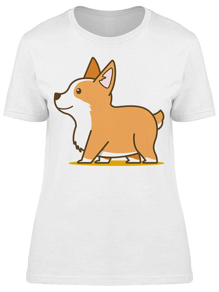 Corgi Print T-Shirt for Women - Comfortable & Stylish Casual Wear for Dog Lovers | Perfect for Walking, Outings & Everyday Fashion