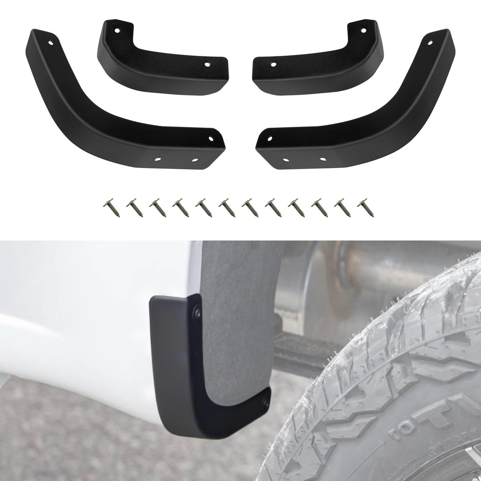 Mud Flap Delete Kit for Chevy Silverado 1500 (2019-2025) | Mud Guards Removal Accessories | Off-Road & Custom Truck Modification Upgrade
