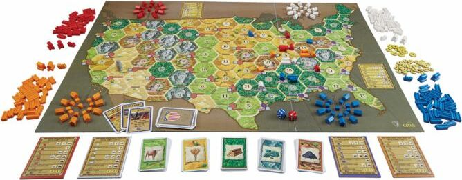 Catan Histories: Settlers of America Trails to Rails Board Game - Strategy Game for Family Game Night & Friends Gatherings - Perfect for History Buffs & Train Enthusiasts