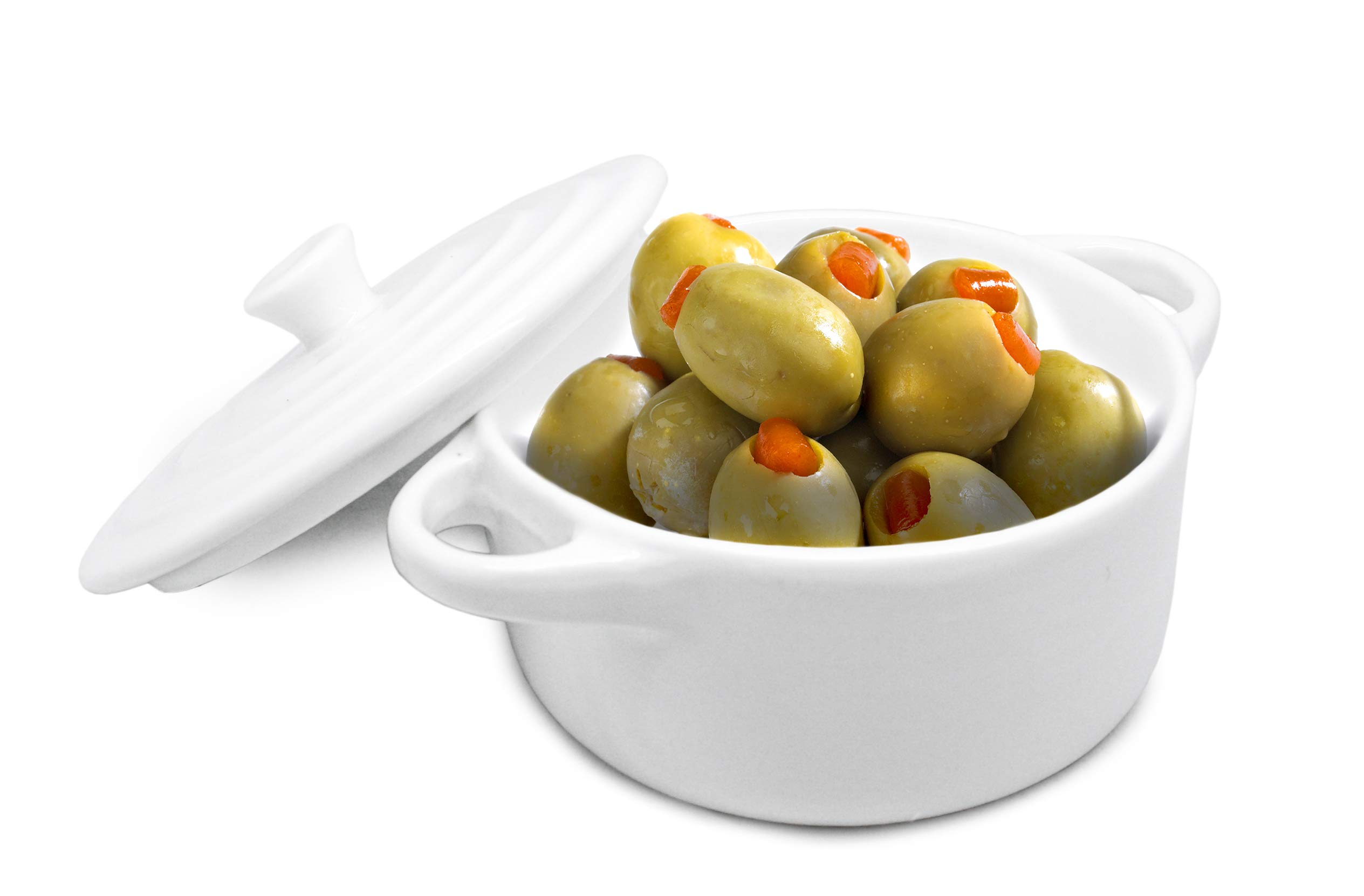 FIH 375 Porcelain Snack Cocotte - Small Porcelain Ramekin for Appetizers, Desserts & Dips | Perfect for Entertaining, Baking & Serving Individual Portions