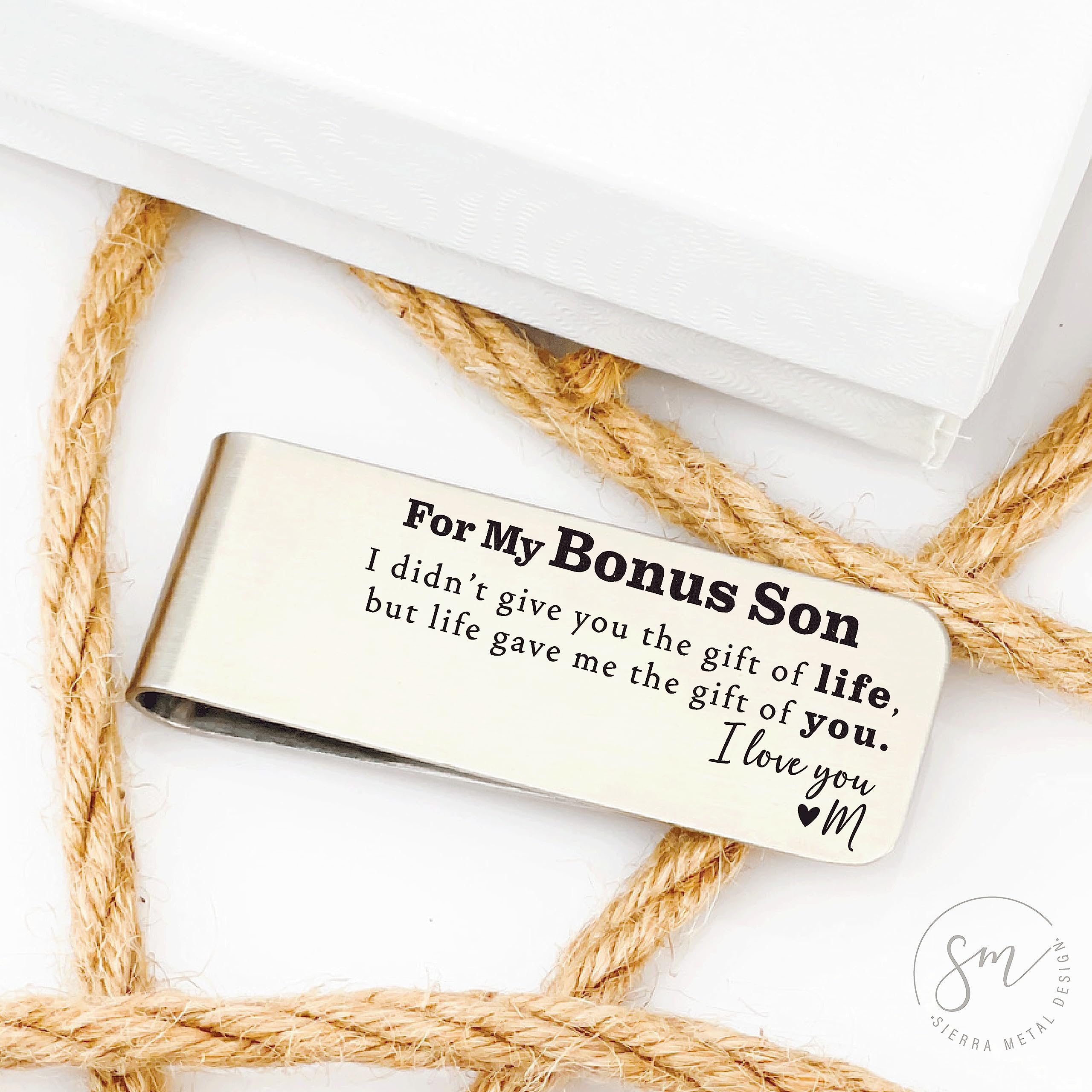 Personalized Stepson Money Clip - Engraved Wallet Gift for Bonus Son, Stepdad & Blended Family | Perfect for Birthdays, Father's Day & Special Occasions