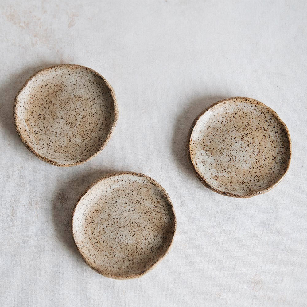 Speckled Ceramic Dish - Handmade Stoneware Plate for Serving, Dining & Decor | Perfect for Restaurants, Home Kitchen & Gift Giving
