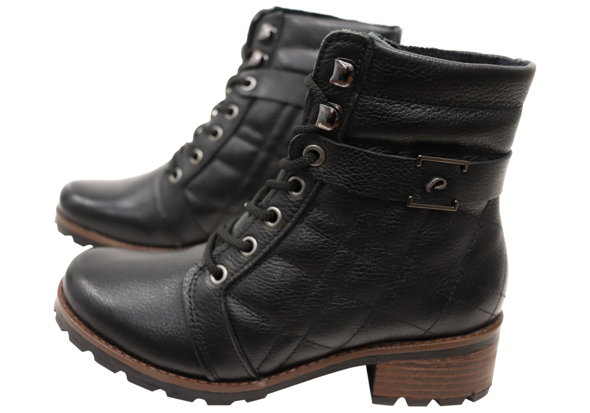 Pegada Gracey Women's Comfortable Brazilian Leather Lace Up Boots - Stylish Ankle Boots for Casual Wear, Work & Outdoor Activities