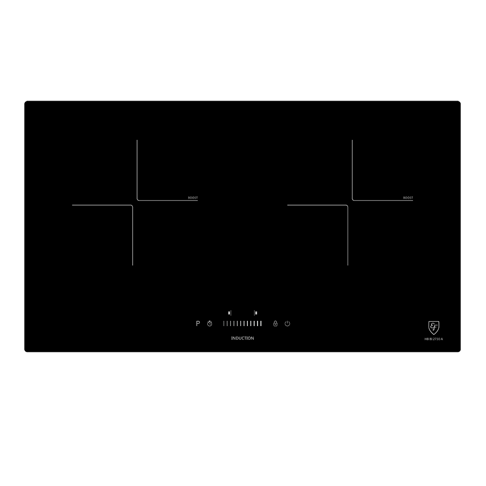 EF HB BI 2730 A 70cm Built-in Induction Ceramic Hob - Fast Heating, Energy Efficient Cooktop for Modern Kitchens | Perfect for Home Cooking, Baking & Entertaining