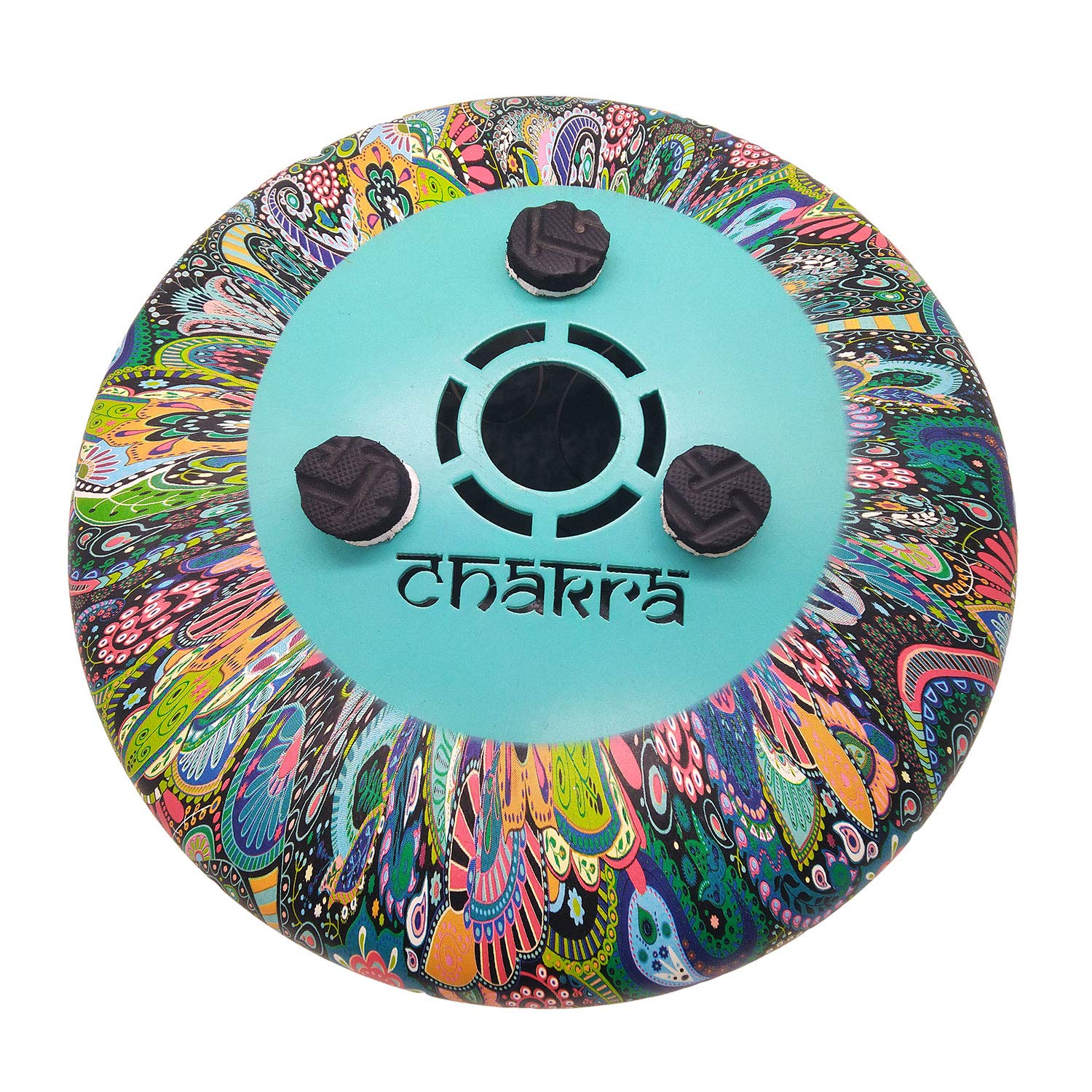 10 Inch Steel Tongue Drum with 8 Notes | OM Design Percussion Instrument with 2 Mallets & Carry Bag | Meditation & Yoga Steel Drum in Multicolor | Perfect for Sound Healing, Music Therapy & Relaxation